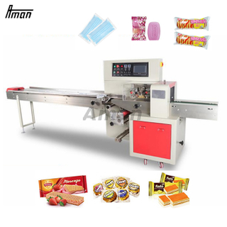 Máquina automática de embalagem de saco de travesseiro de pão sírio